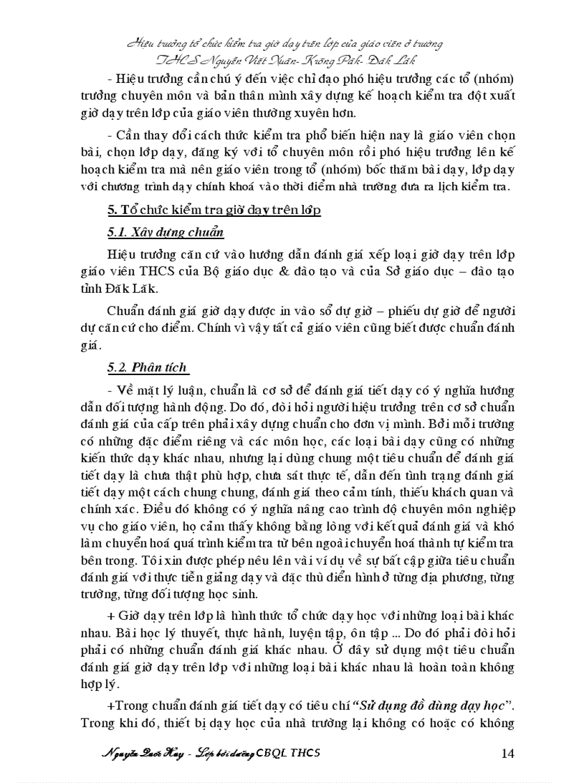 image for page Đề tài khóa học quản lý