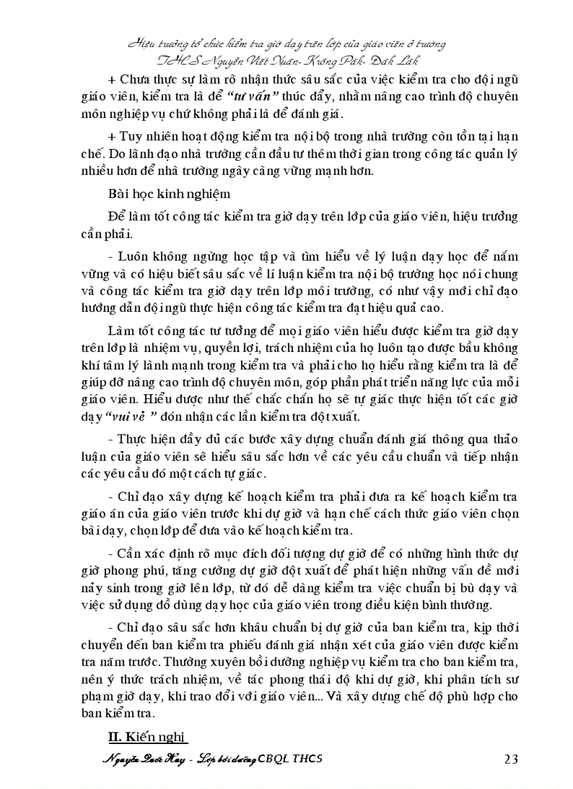 image for page Đề tài khóa học quản lý