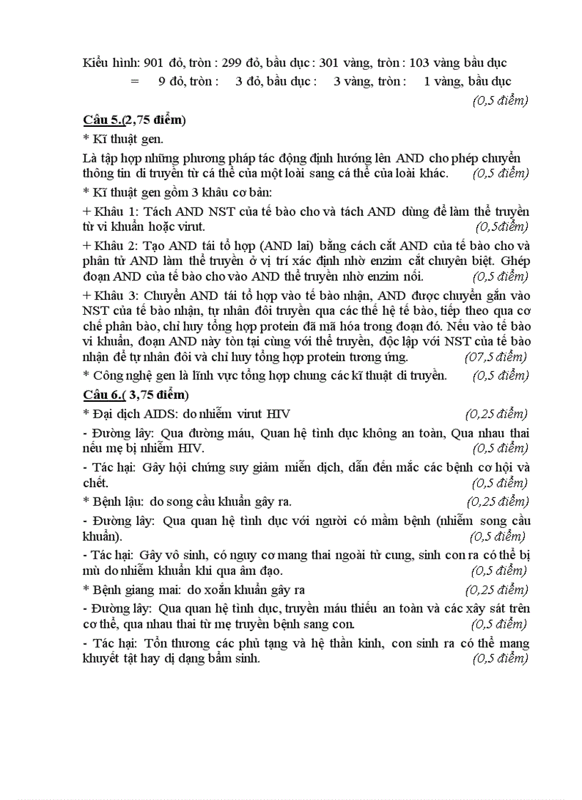 image for page Đề thi chọn HSG cấp huyện môn Sinh năm 2010 2011
