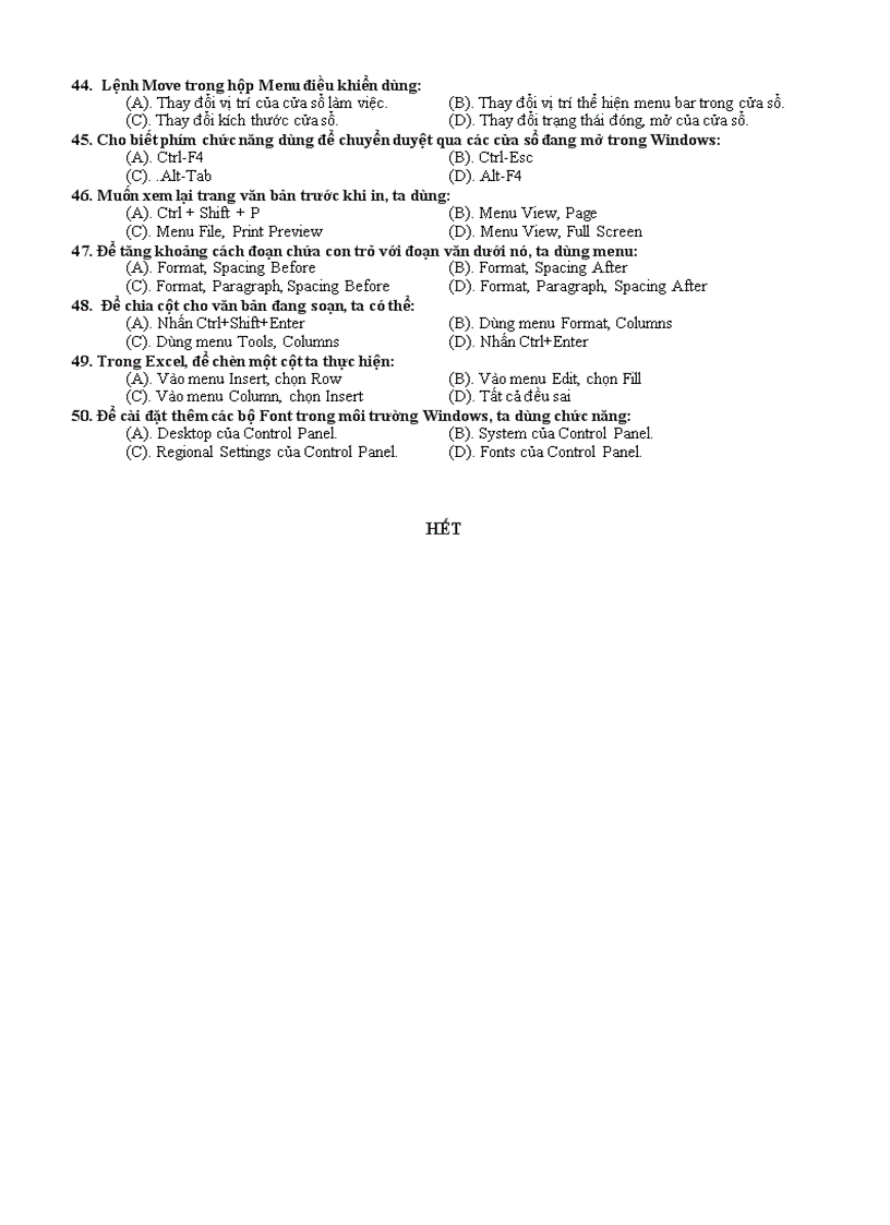 image for page De thi chứng chỉ A B tin học