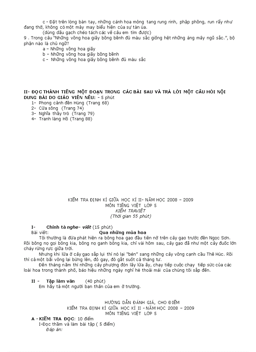image for page Đề thi Giữa Học kỳ 2 2008 2009