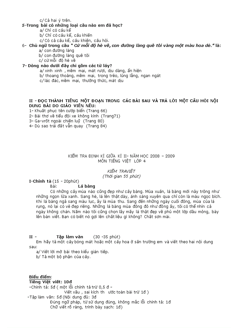image for page Đề thi Giữa Học kỳ 2 2008 2009