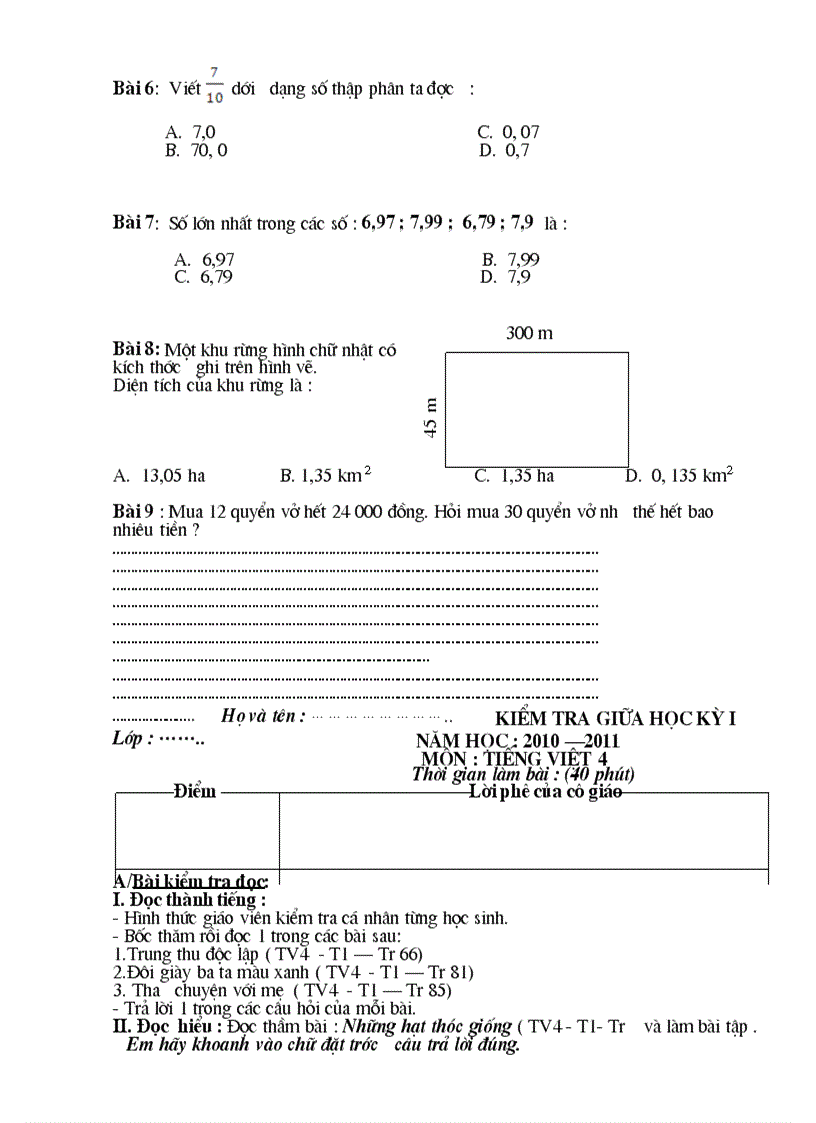 image for page Đề thi giữa kì 1