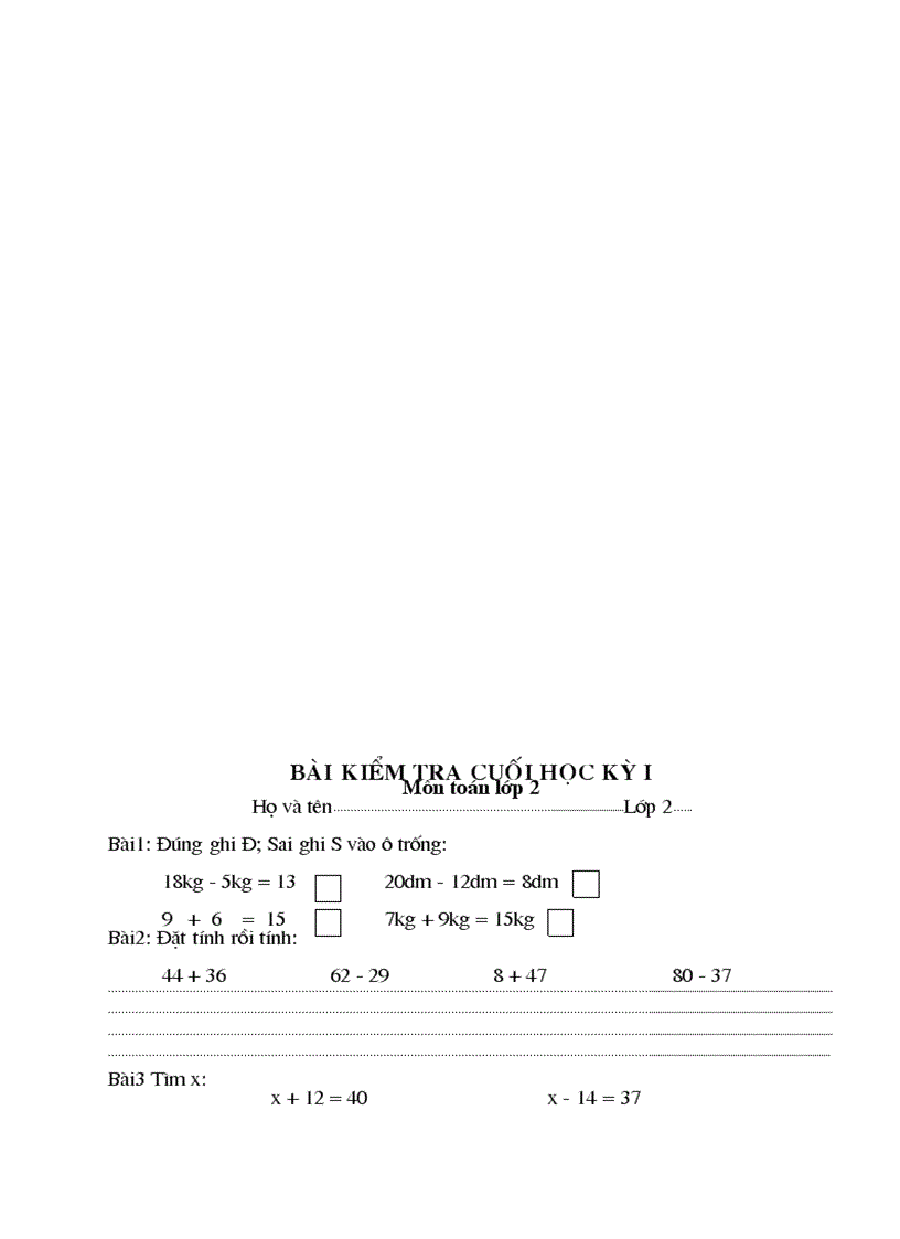 image for page Đề thi GKI và CKI môn Toán lớp 2 theo CKTKN