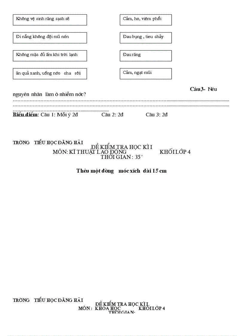 image for page Đề thi HKI các lớp tiểu học có đáp án