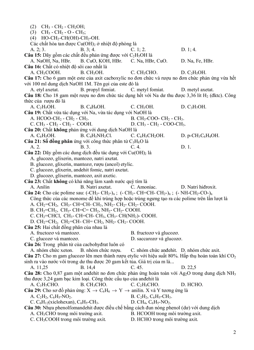 image for page Đề thi hóa cho HSBT