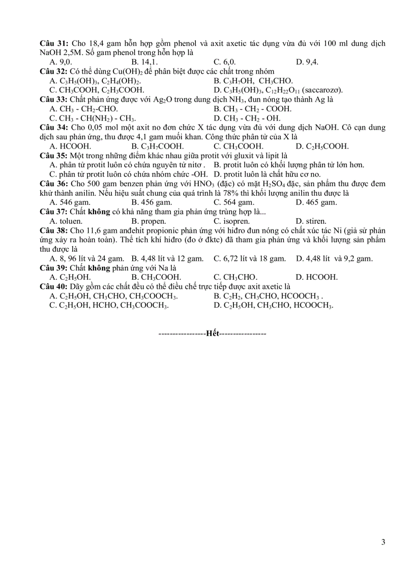 image for page Đề thi hóa cho HSBT