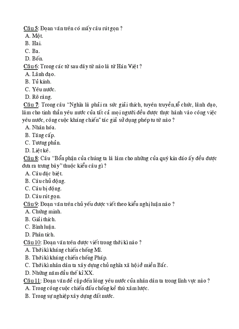 image for page Đề thi học kỳ 2 môn ngữ văn 7