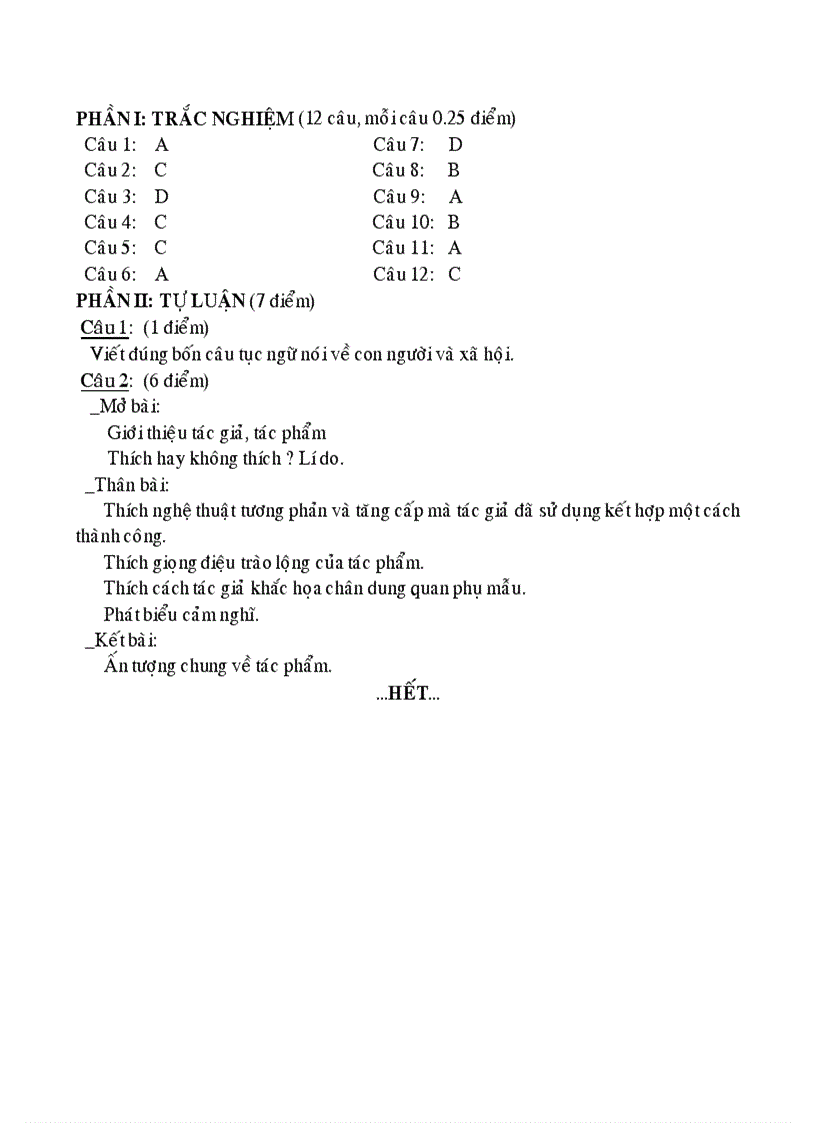 image for page Đề thi học kỳ 2 môn ngữ văn 7