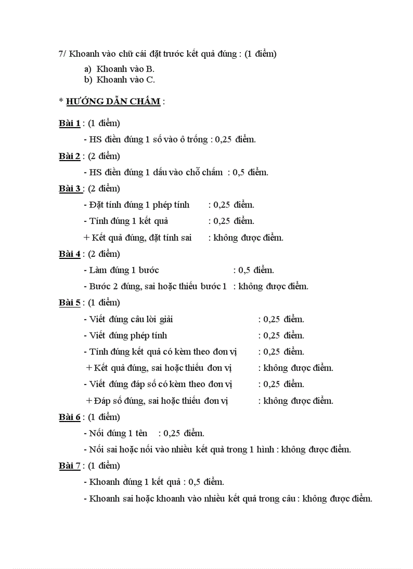 image for page Đề thi Học kỳ II lớp 2 môn Toán