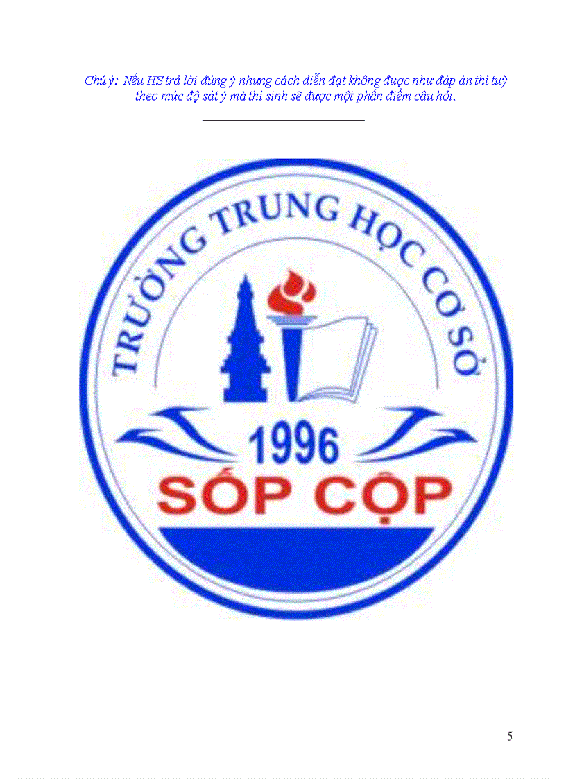 image for page Đề thi HSG Địa lý 8 năm 2009 2012