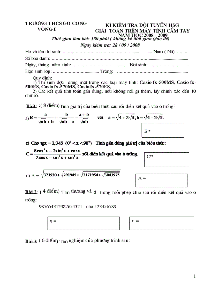 image for page De thi HSG may Tinh CASIO