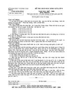 Đề thi HSS sinh 9 tỉnh Ninh Bình 2007 2008