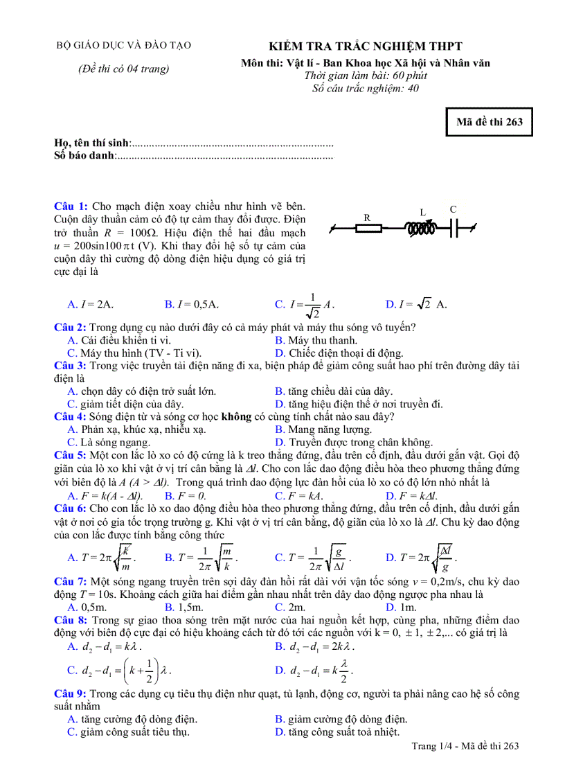 image for page Đề thi lý
