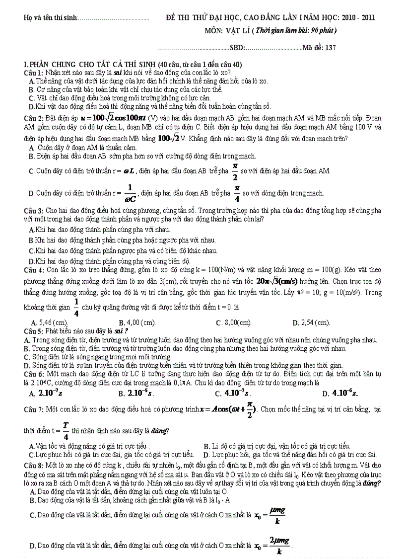 image for page De thi thu dai hoc vat ly 2011 2