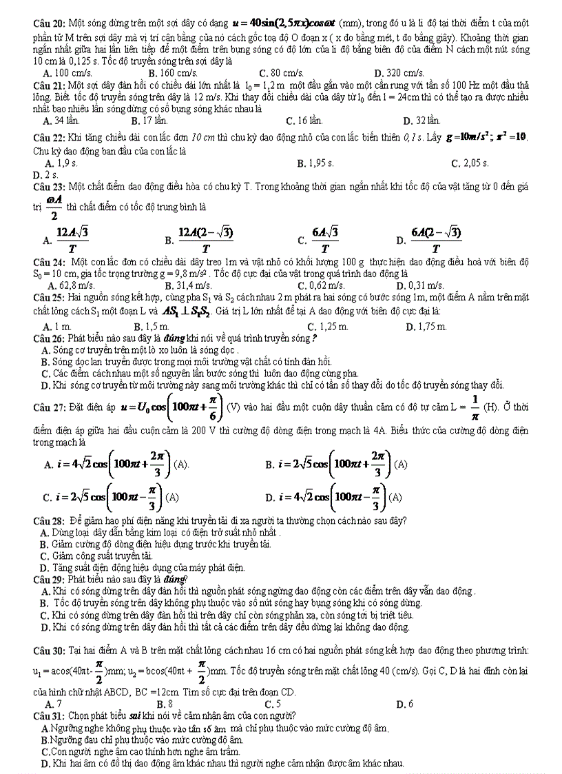 image for page De thi thu dai hoc vat ly 2011 2