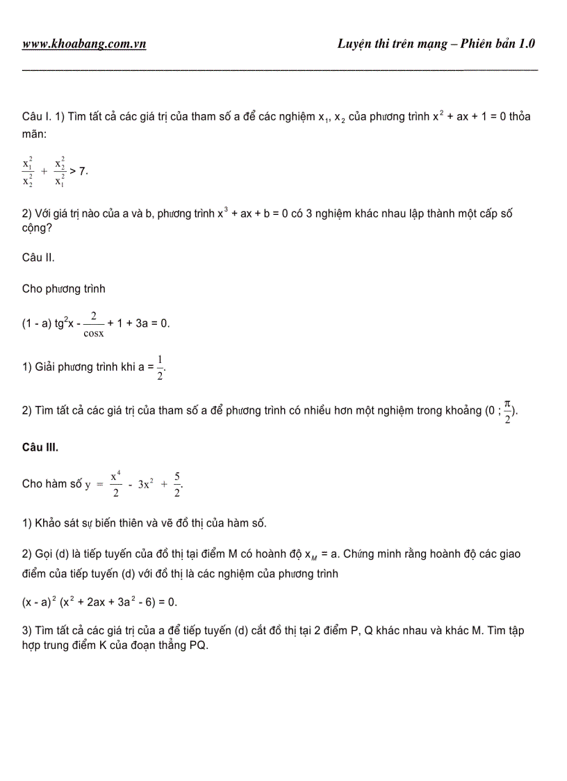 image for page Đề thi Toán 9 luyện thi