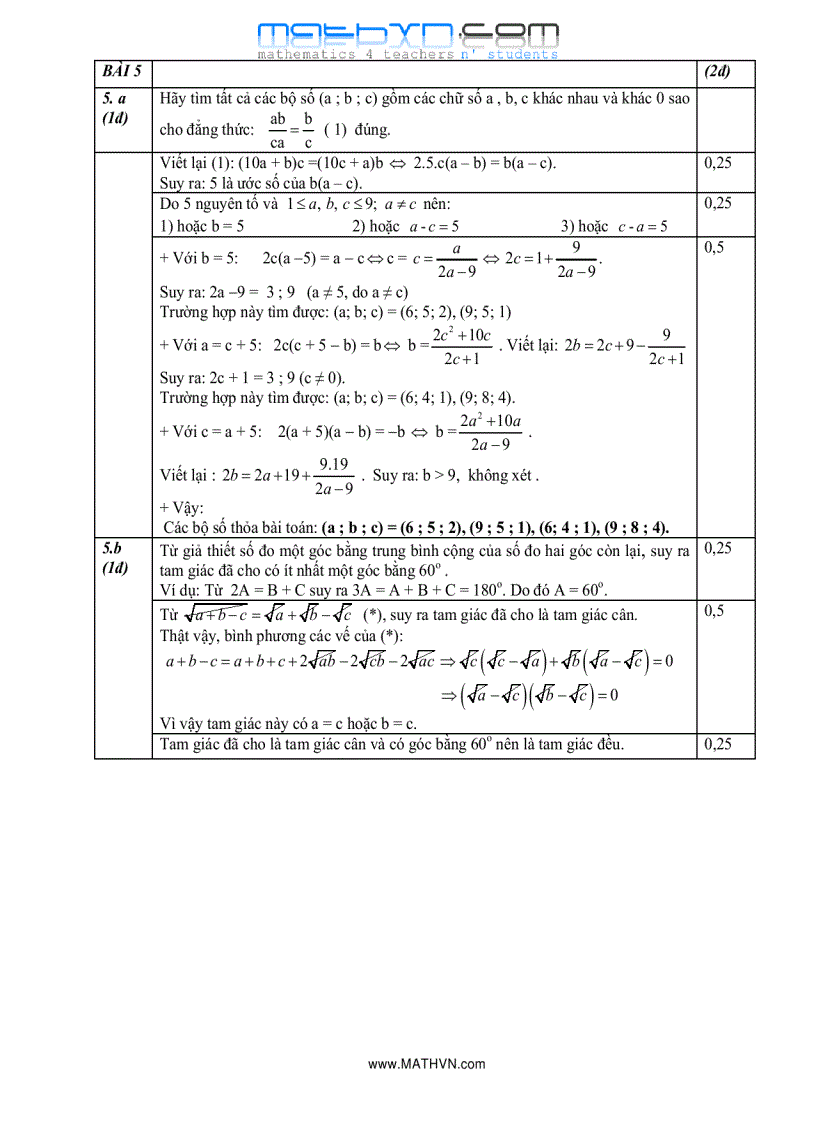 image for page Đè thi tuyển sinh vào lớp 10 Quốc Học Huế 2010