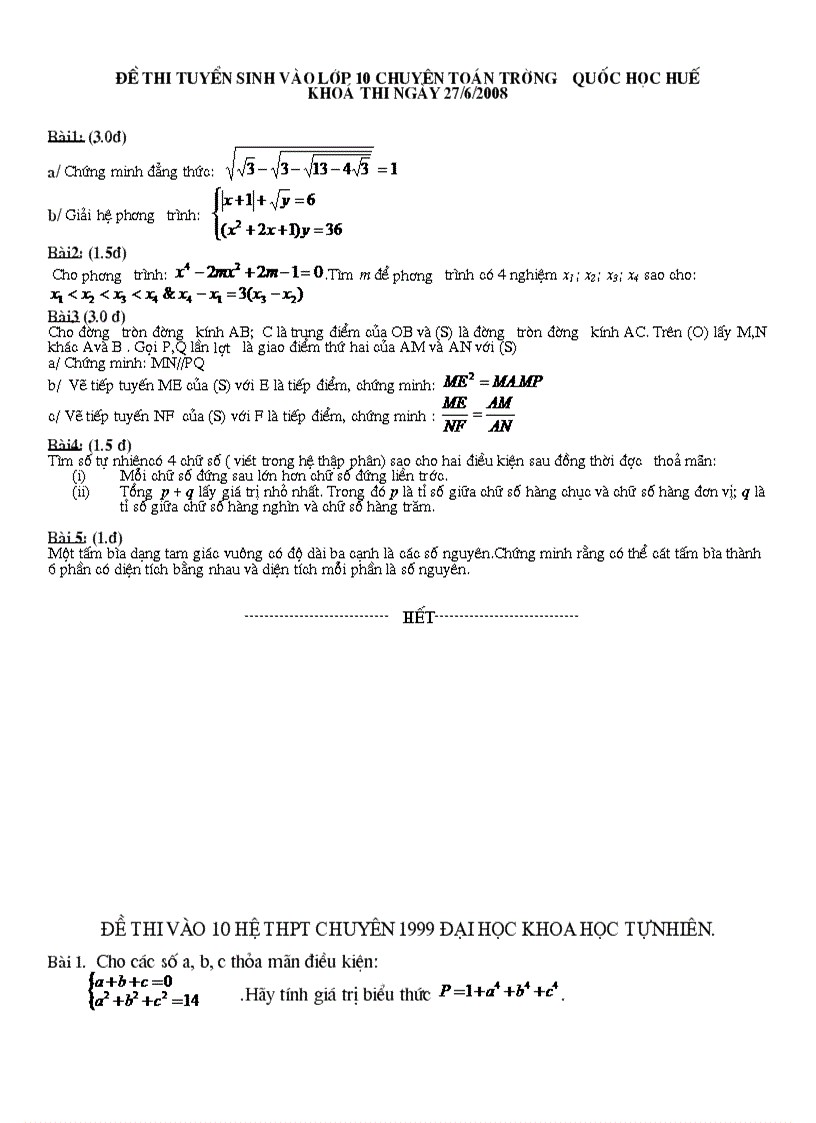 image for page De thi vao mot so truong chuyen toan