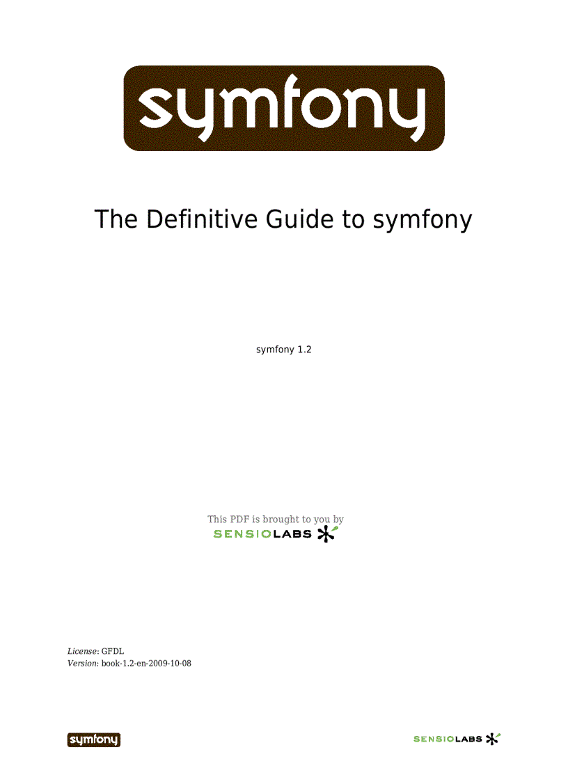 Definition of Symfony test