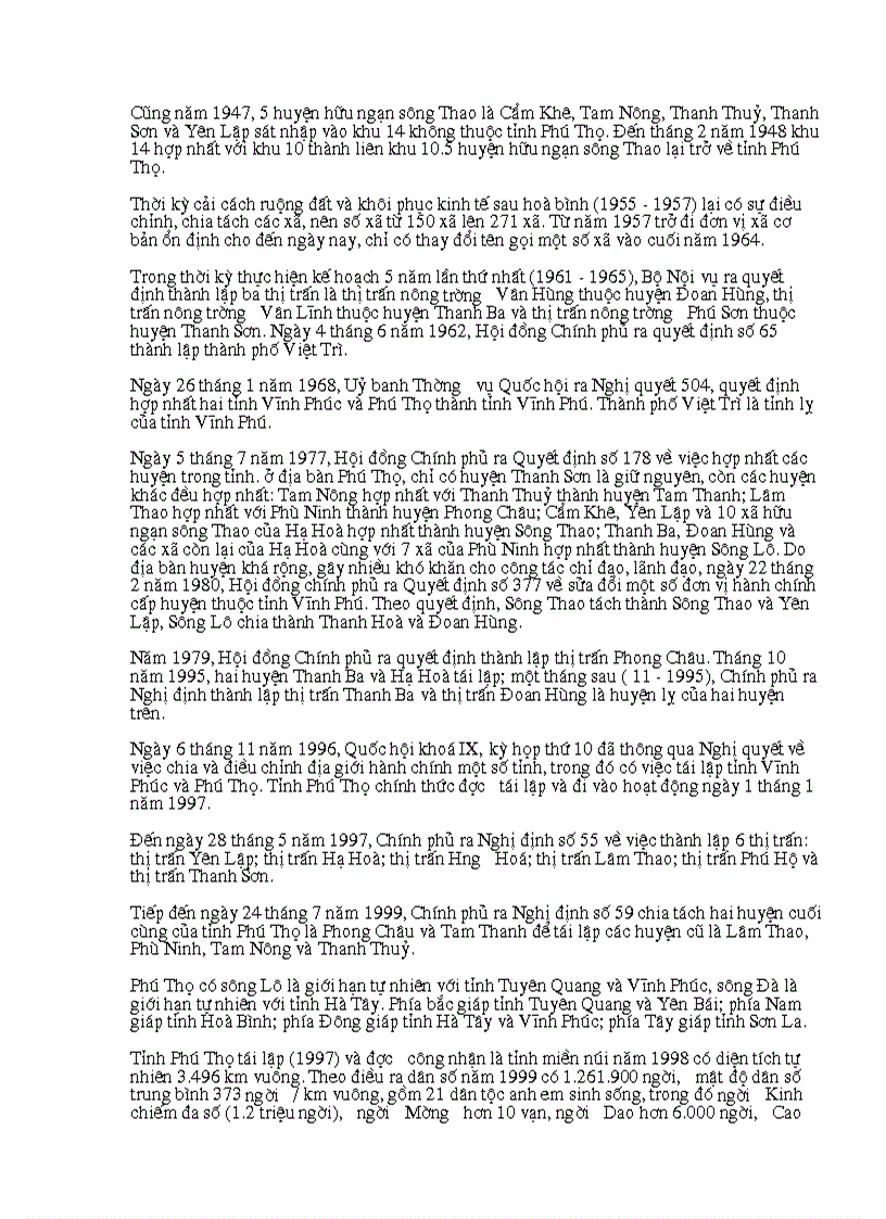 image for page Địa lý địa phương tỉnh phú thọ