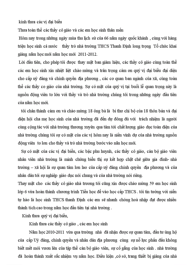 image for page Dien văn khai giang năm 2011 2012