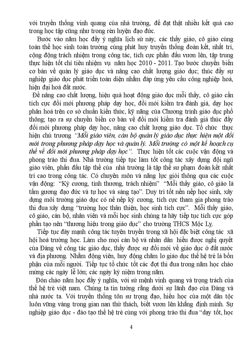 image for page Diên văn khai giảng năm học 2010 2011