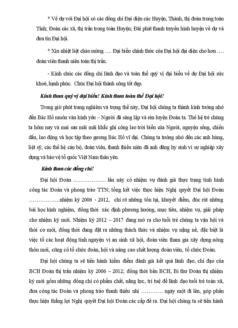 image for page Dien van khai mac dai hoi doan TNCS HCM