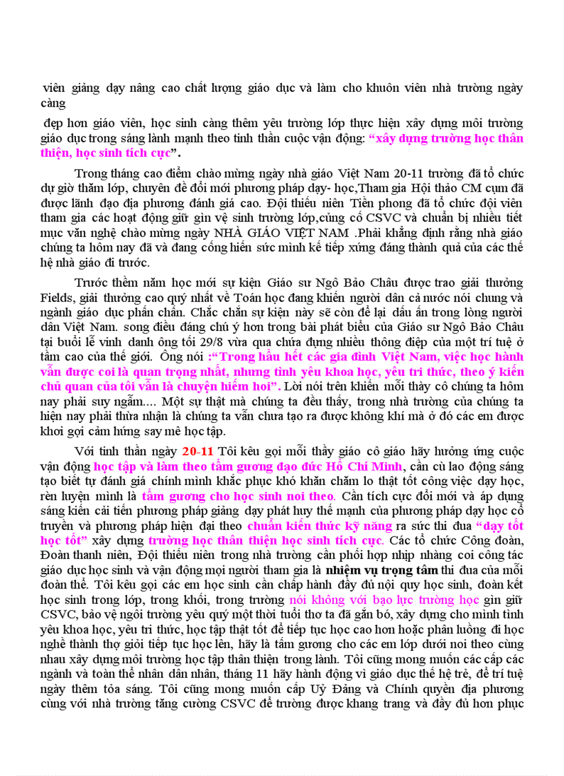 image for page Diễn văn kỉ niệm ngày 21 11