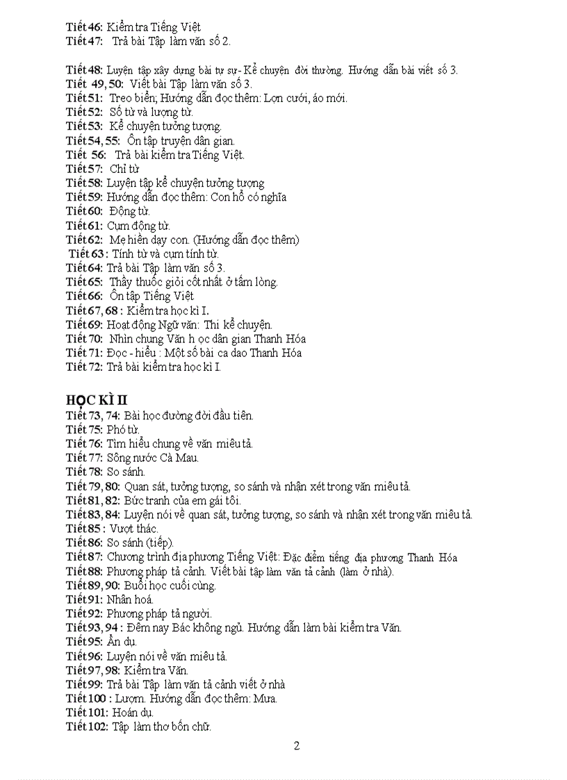 image for page Điều chỉnh cụ thể các tiết dạy môn Ngữ Văn theo nội dung giảm tải