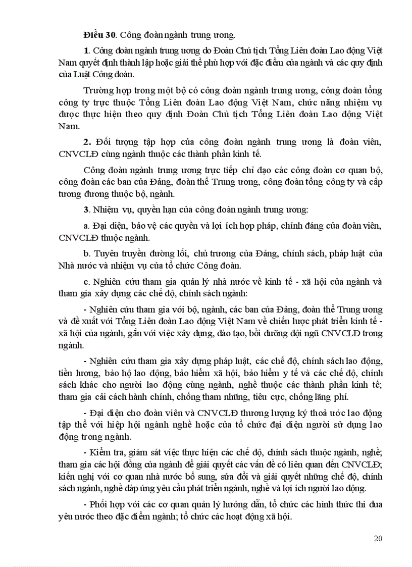 image for page Điều lệ CĐVN