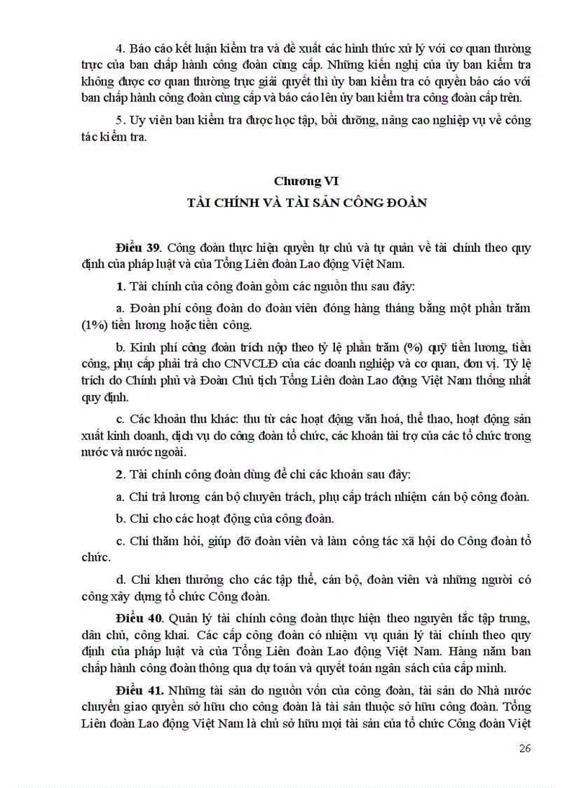 image for page Điều lệ CĐVN