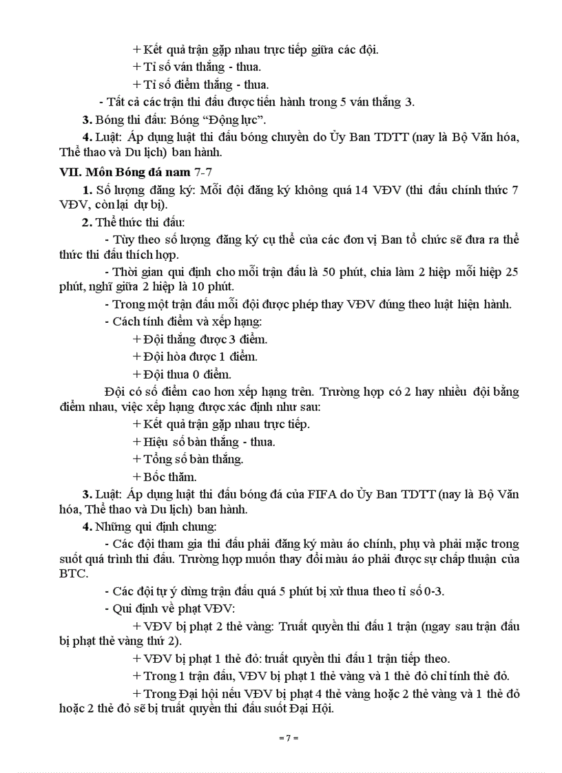 image for page Điều lệ đại hội TDTT năm 2009