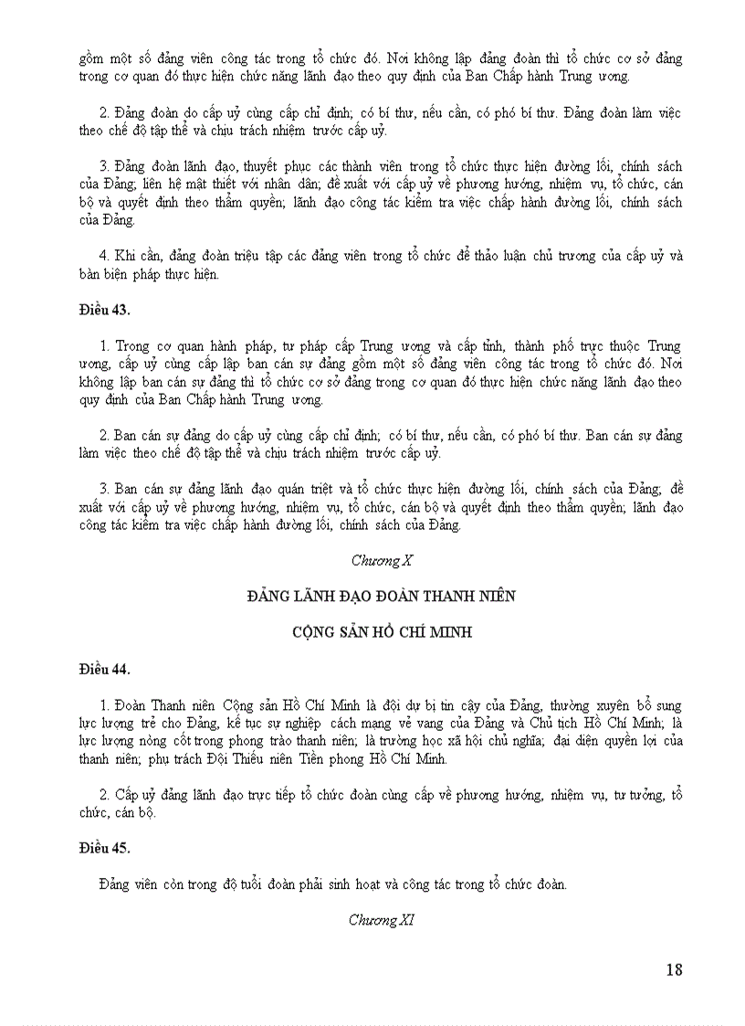 image for page Điều lệ Đảng khóa XI Mới nhất