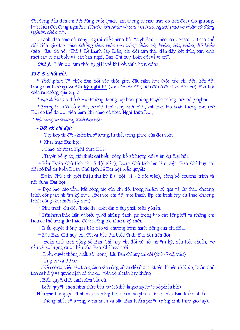 image for page Điều lệ đội mới sửa đổi