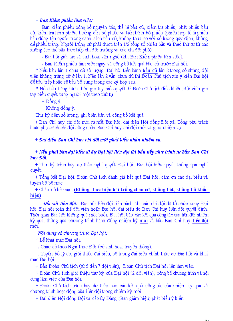 image for page Điều lệ đội mới sửa đổi