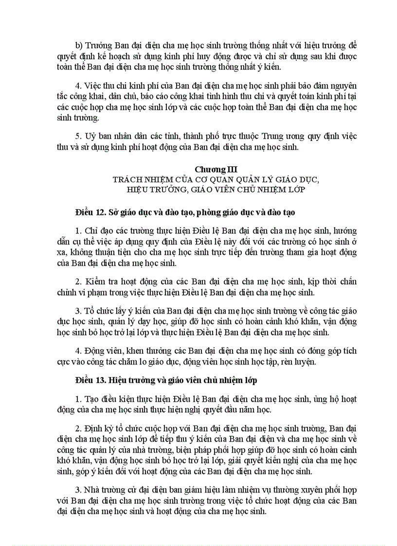 image for page Diều lệ hoạt động của ban đại diện PHHS