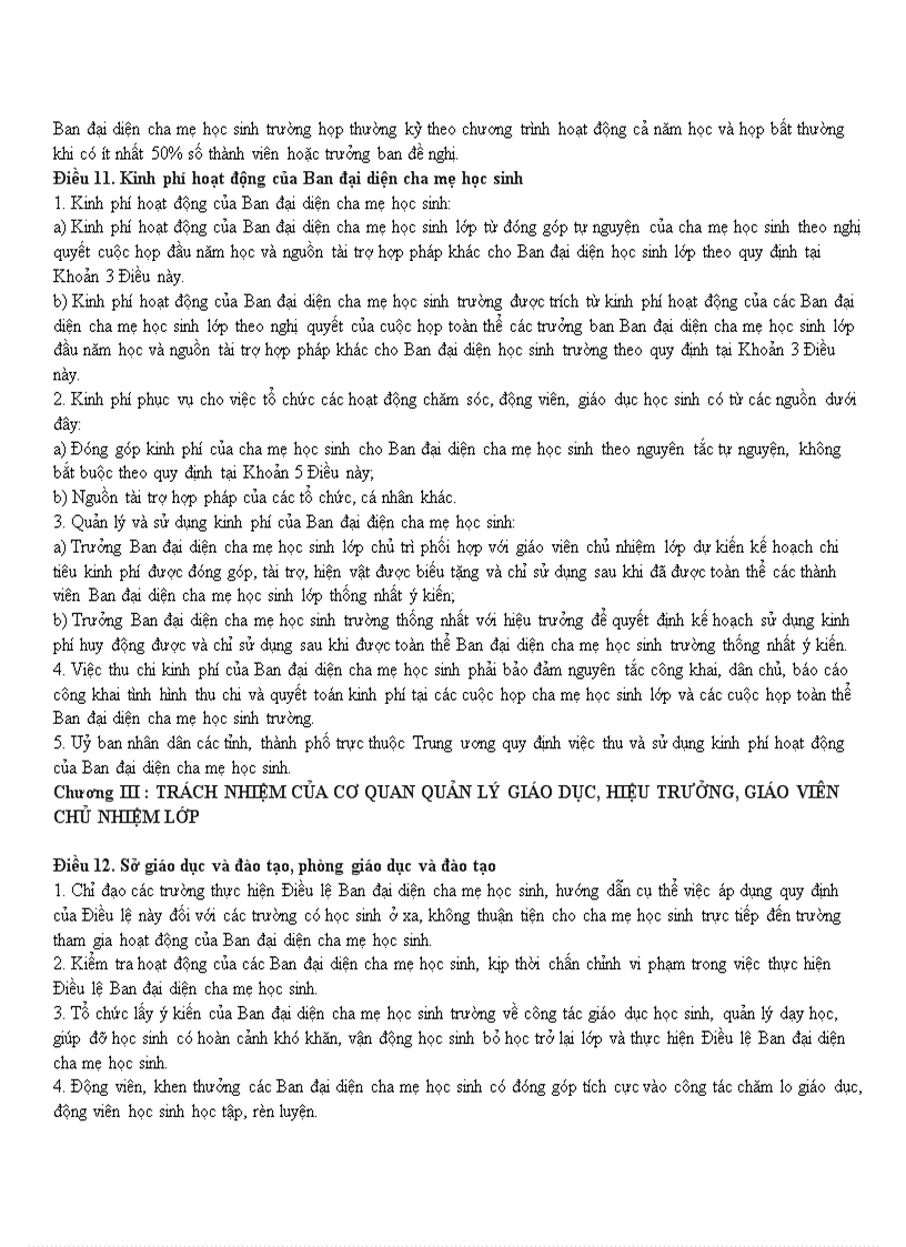 image for page Điều lệ hội Cha mẹ học sinh 2010