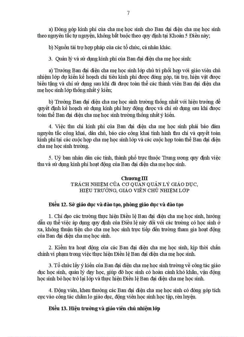 image for page Điều lệ Hội cha mẹ HS