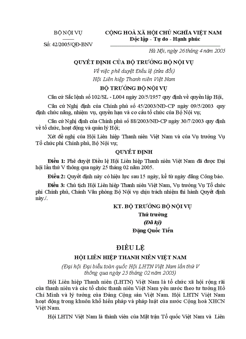 image for page Dieu le Hoi Lien hiep TN Viet Nam