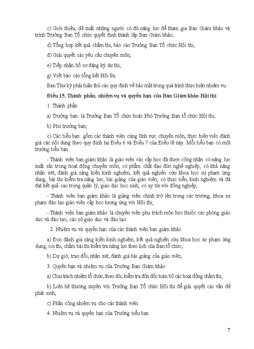 image for page Điều lệ Hội thi Giáo viên dạy giỏi 2010