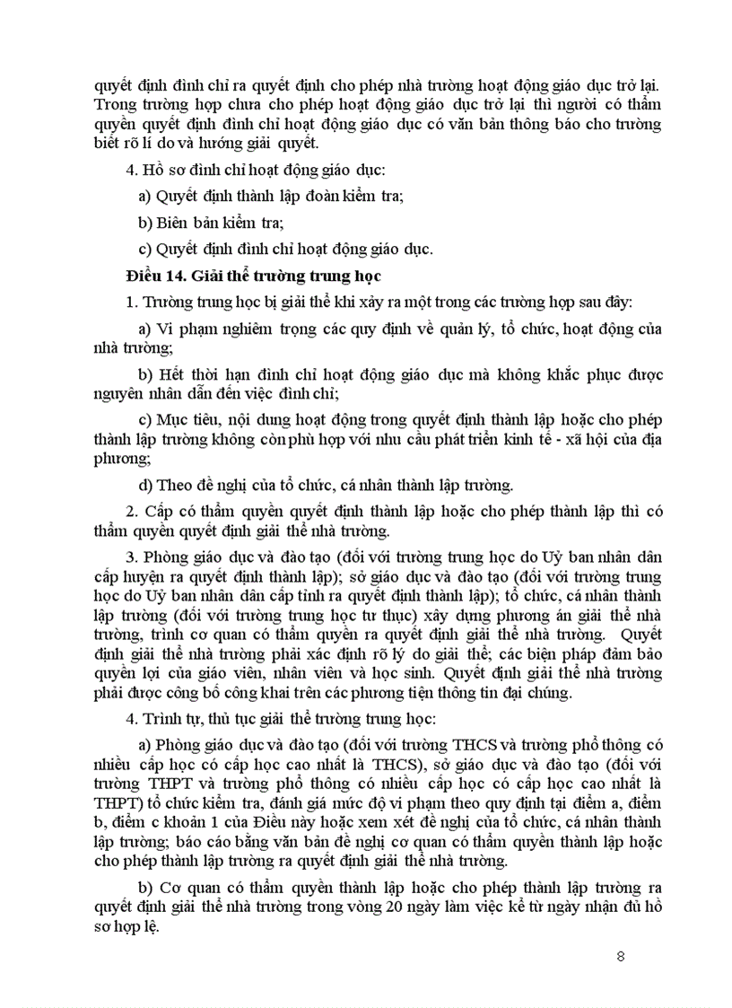 image for page Điều lệ trường THCS năm 2011