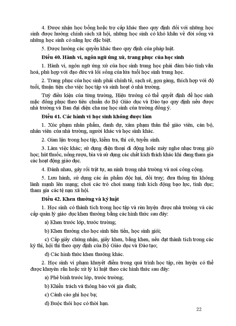 image for page Điều lệ trường THCS năm 2011