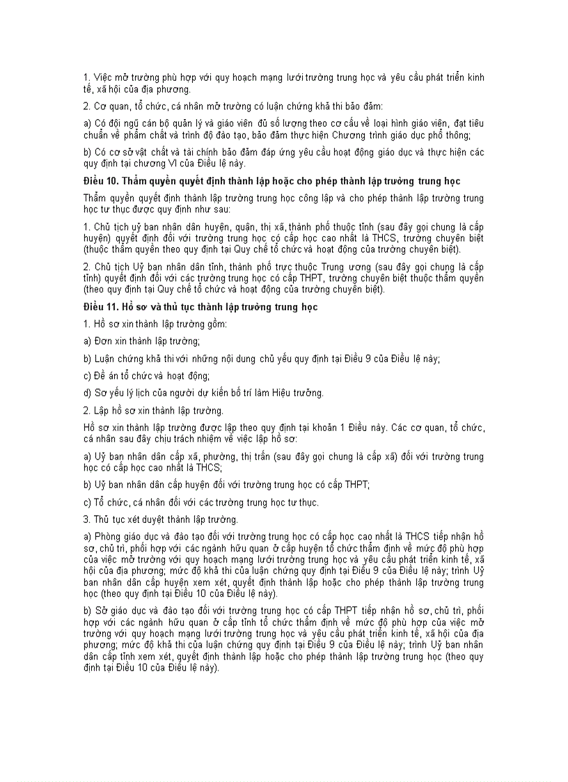 image for page Điều lệ trường thcs và thpt