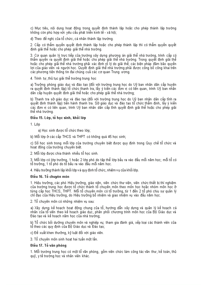 image for page Điều lệ trường thcs và thpt
