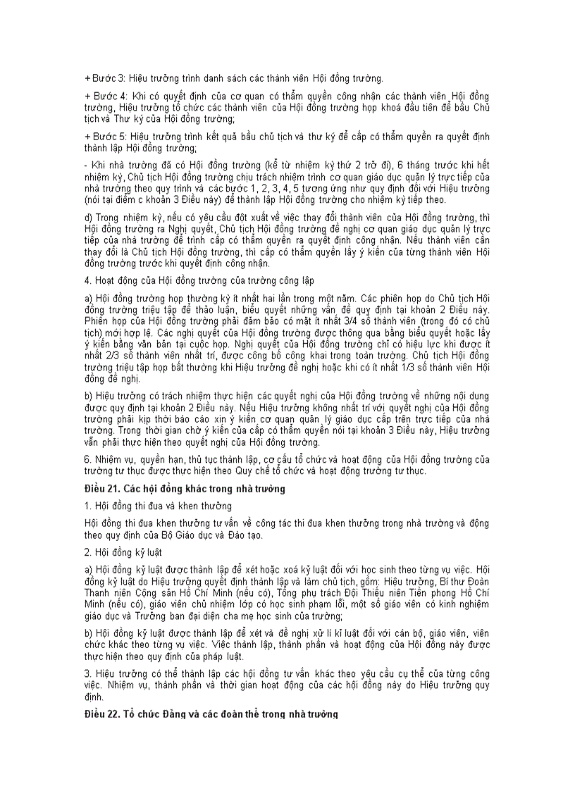 image for page Điều lệ trường thcs và thpt