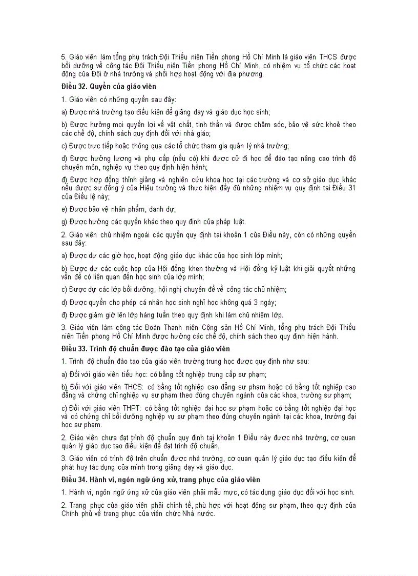 image for page Điều lệ trường thcs và thpt