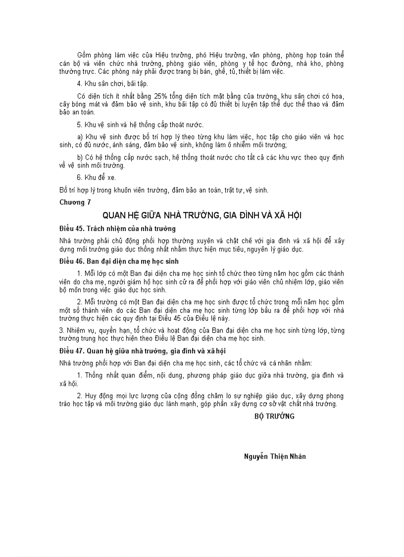 image for page Điều lệ trường thcs và thpt