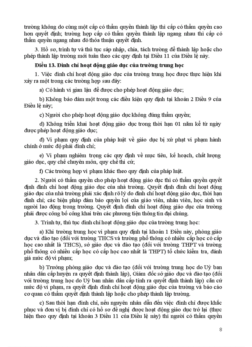 image for page Điều lệ trường THCS TT 12 2011