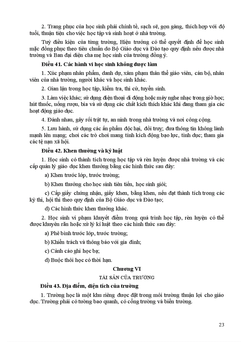 image for page Điều lệ trường THCS TT 12 2011